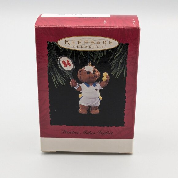 Hallmark Keepsake Practice Makes Perfect 1994 Tennis Player Vintage Ornament - Picture 8 of 11